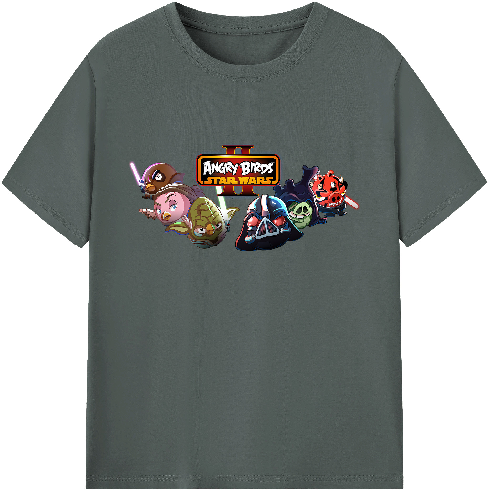 （画像用） Angry Birds アングリーバード 綿100％ メンズ半袖Tシャツ｜肌触りやわらか＆通気性